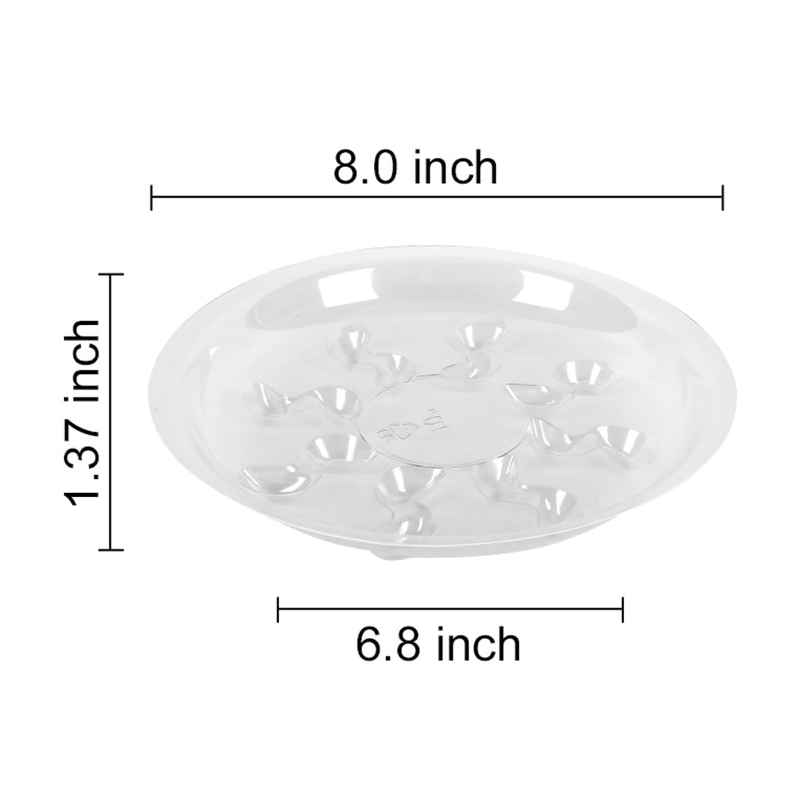 ZZPYXIA petal-shaped bottom saucer adds elegance to pots.
