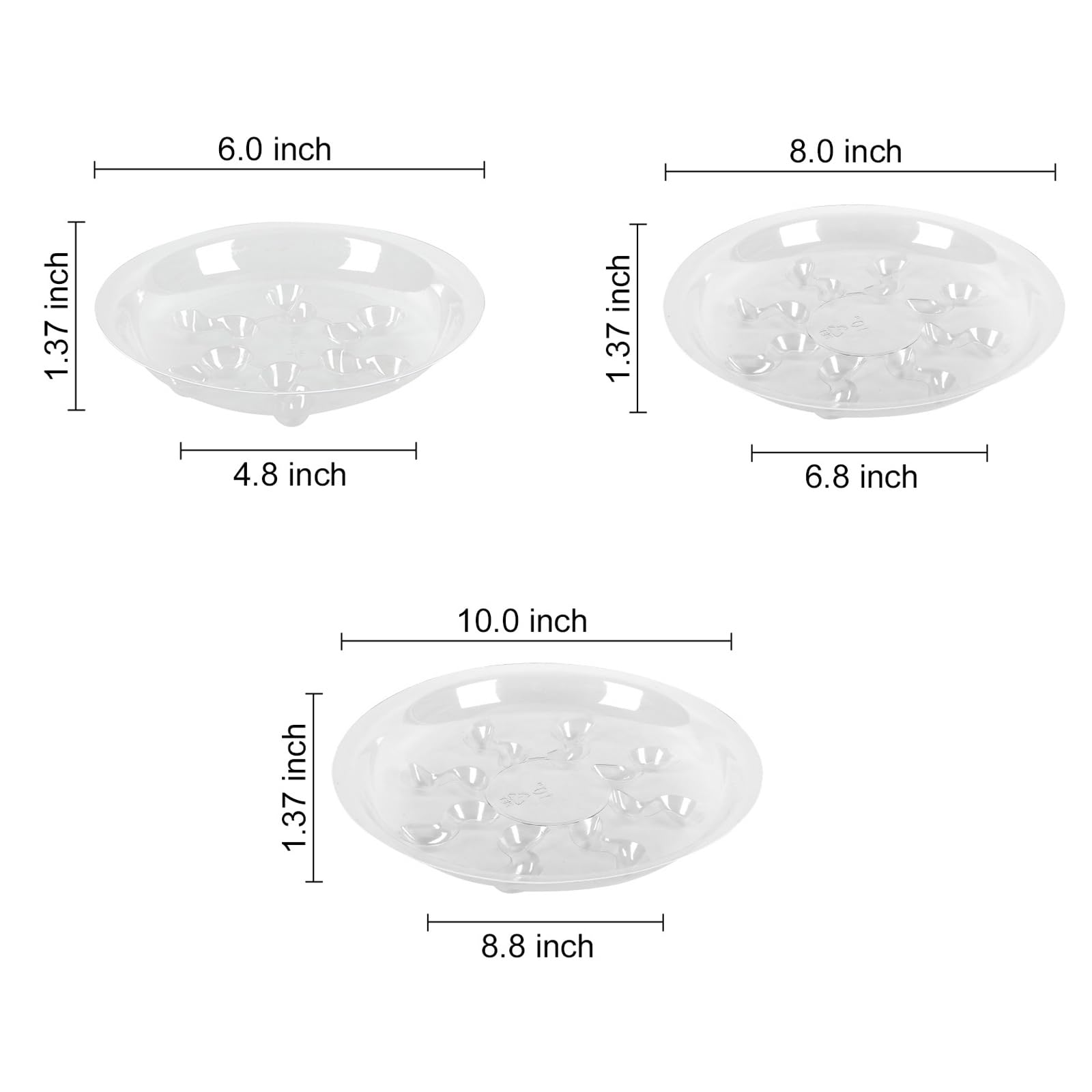 ZZPYXIA petal-bottom saucer adds decorative appeal and drainage.