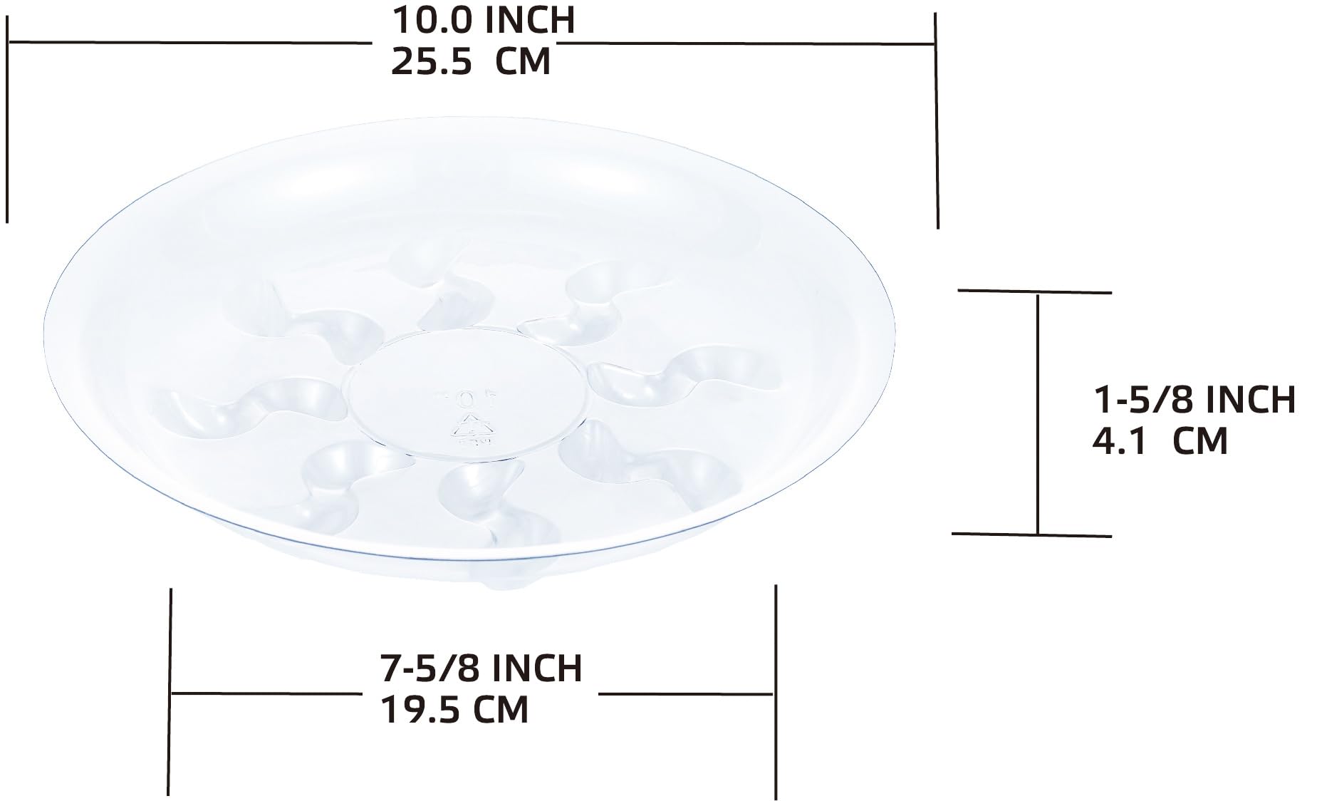 ZZPYXIA petal-shaped bottom tray adds elegance while catching drips