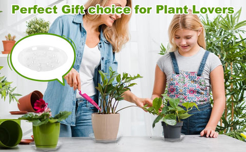 ZZPYXIA waterproof drip tray supports heavy plants without sagging.