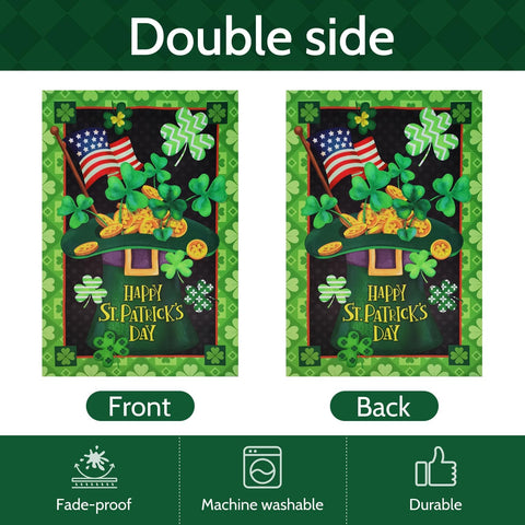 ZZWSFR double-sided printing makes shamrock motifs visible in sun or shade.