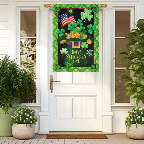 ZZWSFR yard flag provides durable outdoor décor for seasonal celebrations.