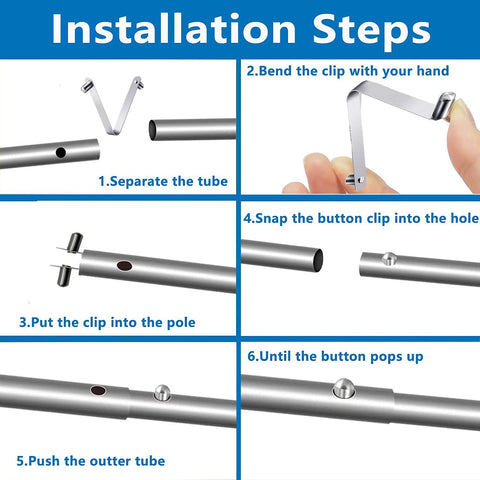 Easy installation by pressing and snapping onto accessories.