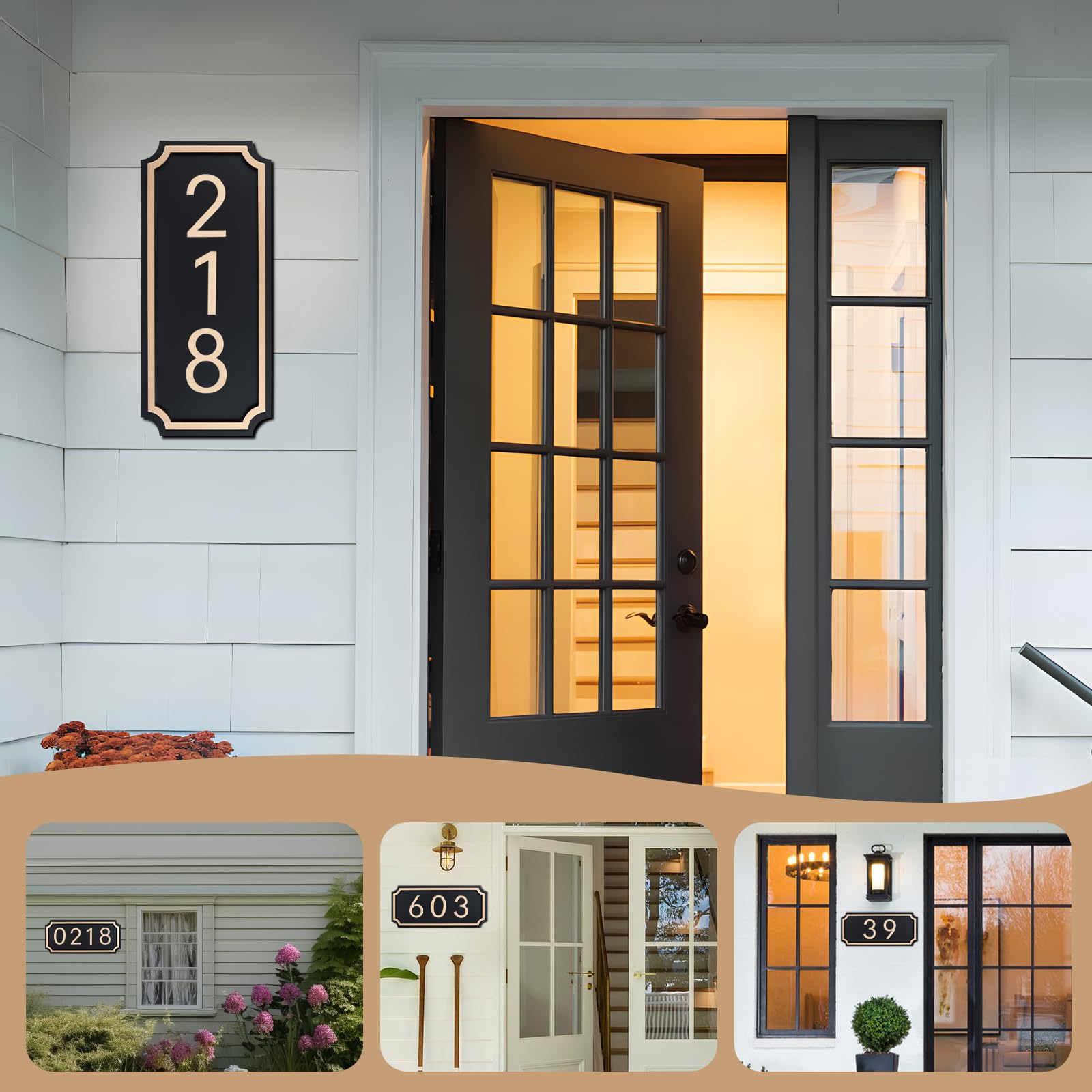 Zzxwaitt durable acrylic house numbers withstand rain and cold while staying legible.