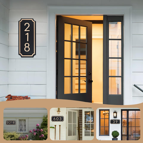 Zzxwaitt durable acrylic house numbers withstand rain and cold while staying legible.