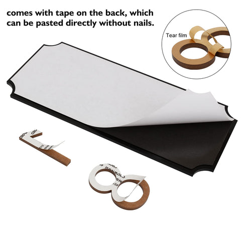 Zzxwaitt easy-install address plate with adhesive backing for quick mounting.