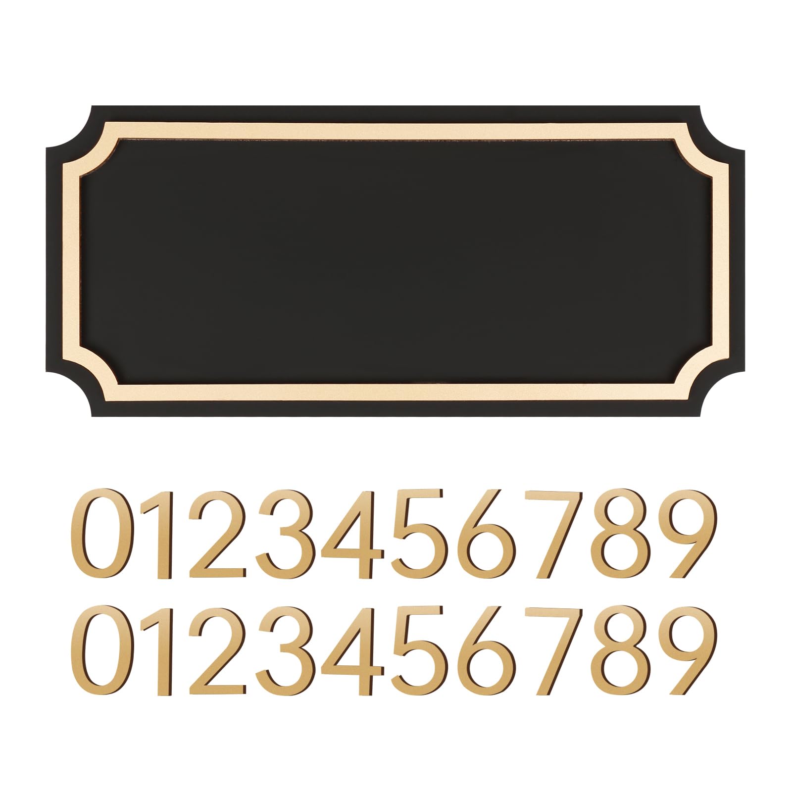 Zzxwaitt outside house numbers with adhesive backing for easy installation.