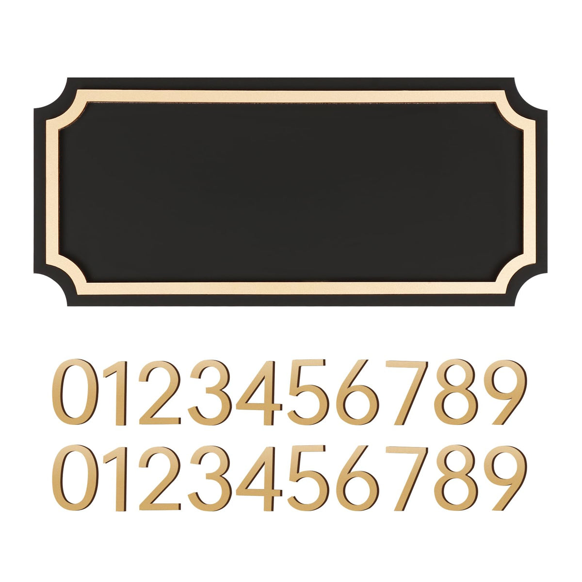 Zzxwaitt outside house numbers with adhesive backing for easy installation.