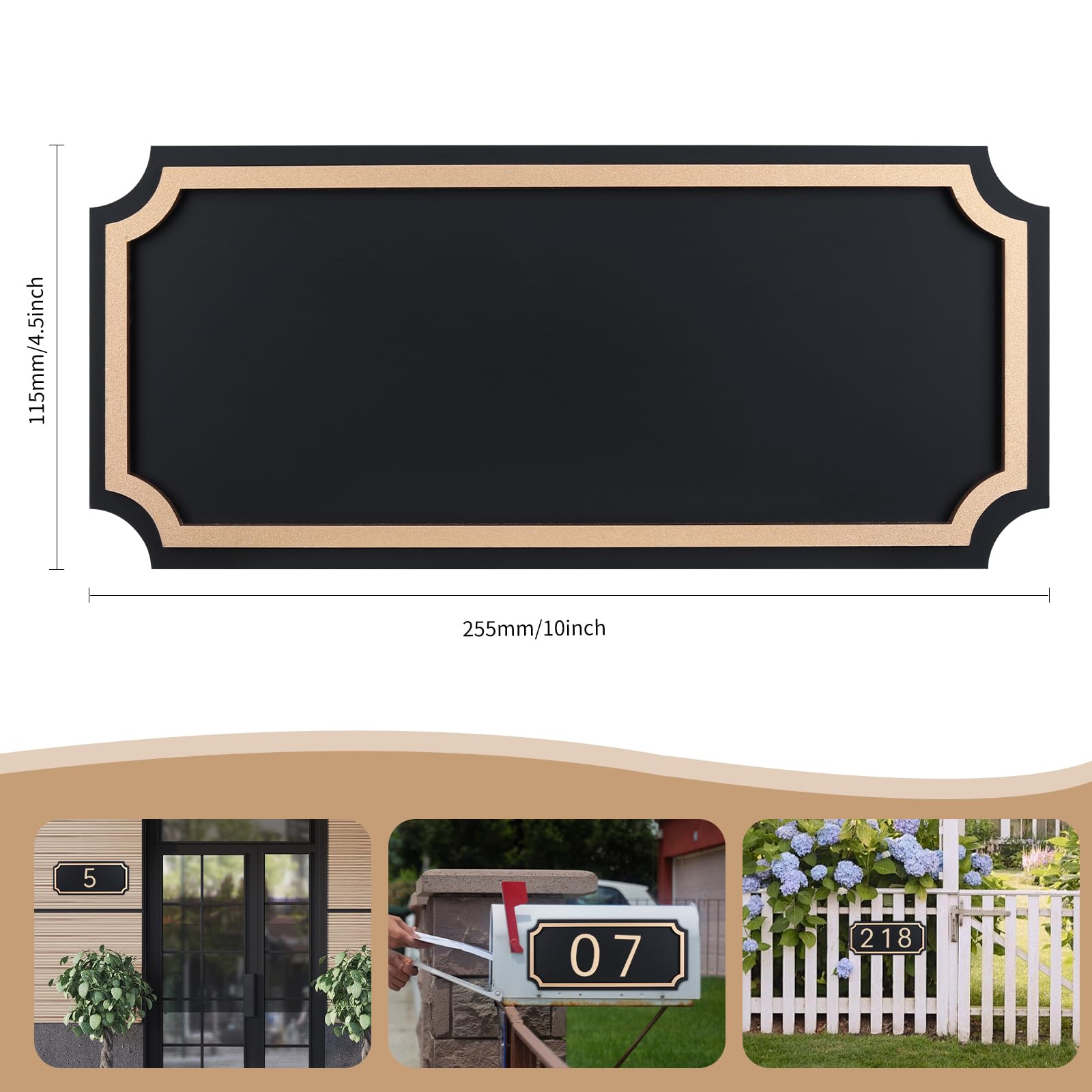 Zzxwaitt 10x4.5 inch sign improves readability from a distance.