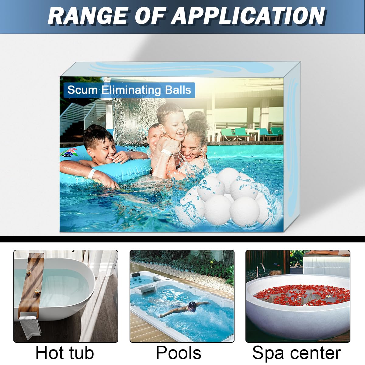 Zzyyldu hot tub scum ball helps improve water clarity after use
