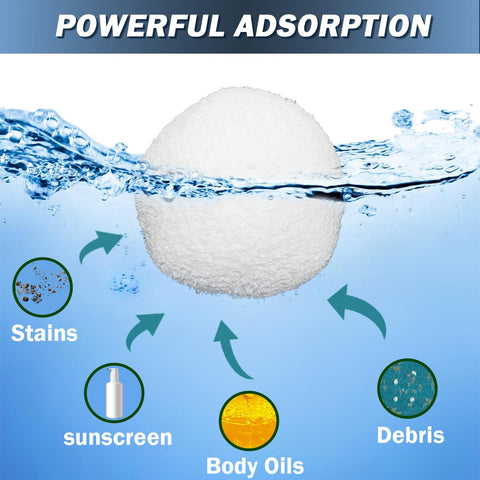 Zzyyldu oil-absorbing sponge for hot tubs and pools, reusable